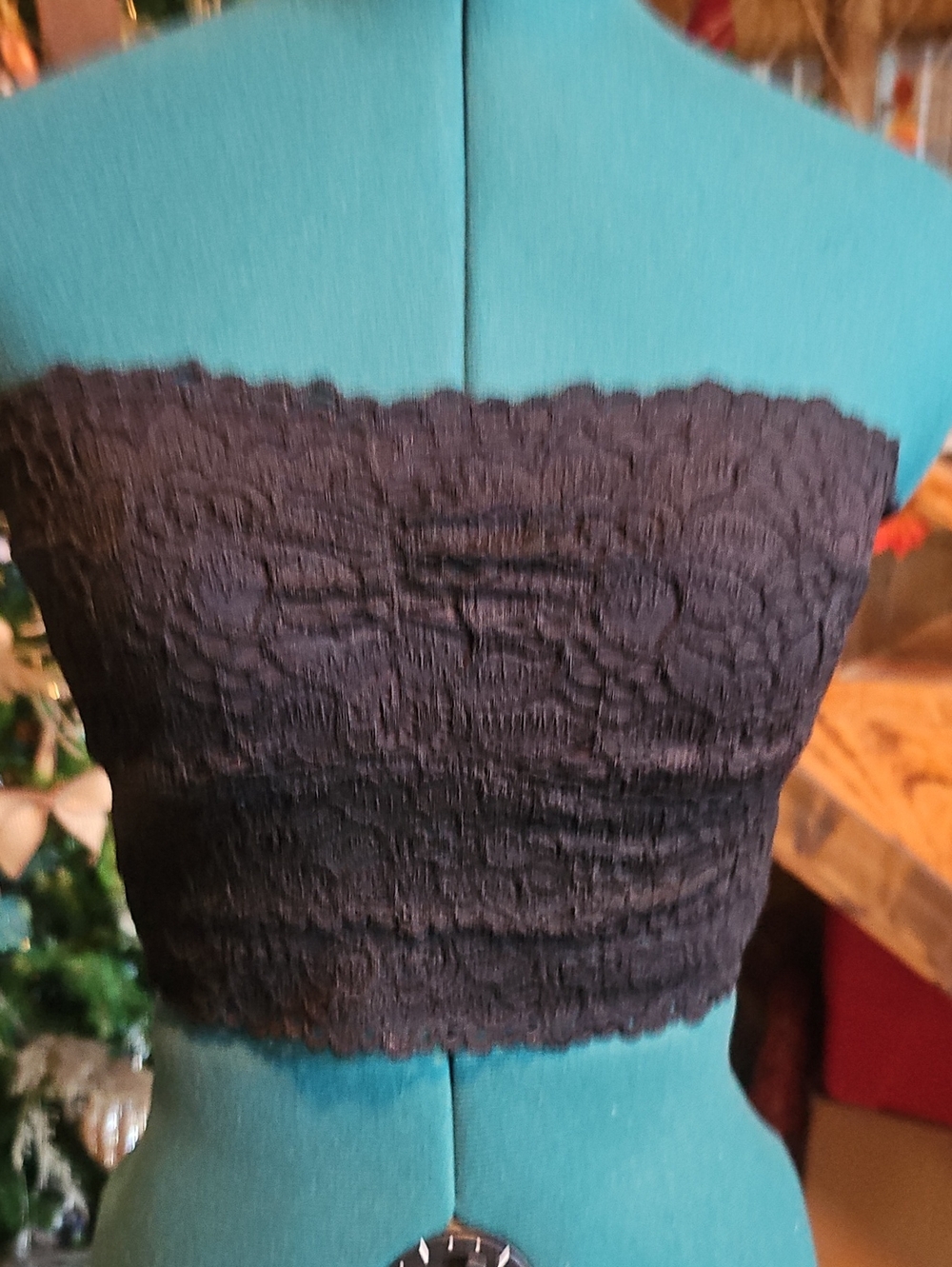 Aerie Black Lace Bandeau Tube Top - Women